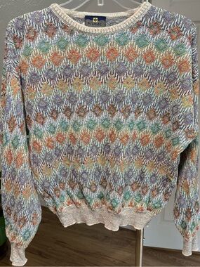 Fiume made in Italy, vintage crewneck, slouchy sweater, size L/XL